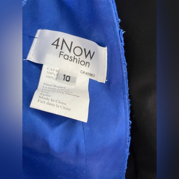 Royal Blue Sparkle Formal Dress - Picture 2 of 6